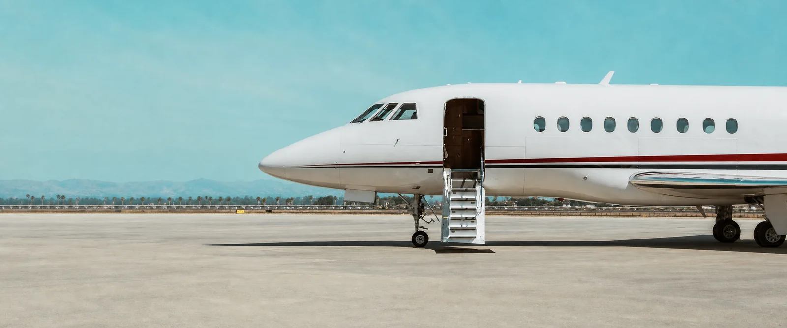 Jet privé sur le tarmac, Majorque